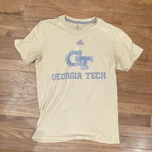 Georgia Tech Adidas Size S Yellow t-Shirt